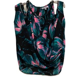 Women’s JENNIFER LOPEZ, Off Shoulder, Floral Print Top, Multi Colors, XS